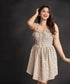 Side High Low Printed Cute Dress